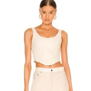 Understated Leather x Revolve Mustang Bustier Top - Size S